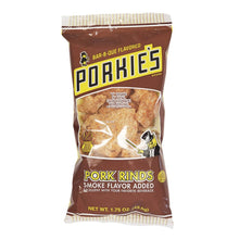 Load image into Gallery viewer, Porkie's BBQ Pork Rinds 1.75oz bag