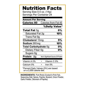 Pork King Good Original Flavor Pork Rinds Crumbs 12oz Jar