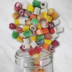 Unwrapped Cut Rock Candy