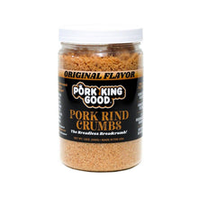 Load image into Gallery viewer, Pork King Good Original Flavor Pork Rinds Crumbs 12oz Jar
