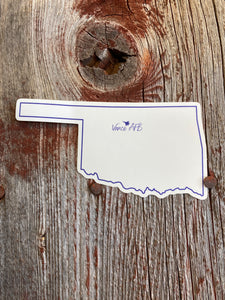 Oklahoma Vance Sticker