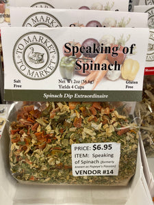 Speaking of Spinach To Market - VNDR ARTcessories