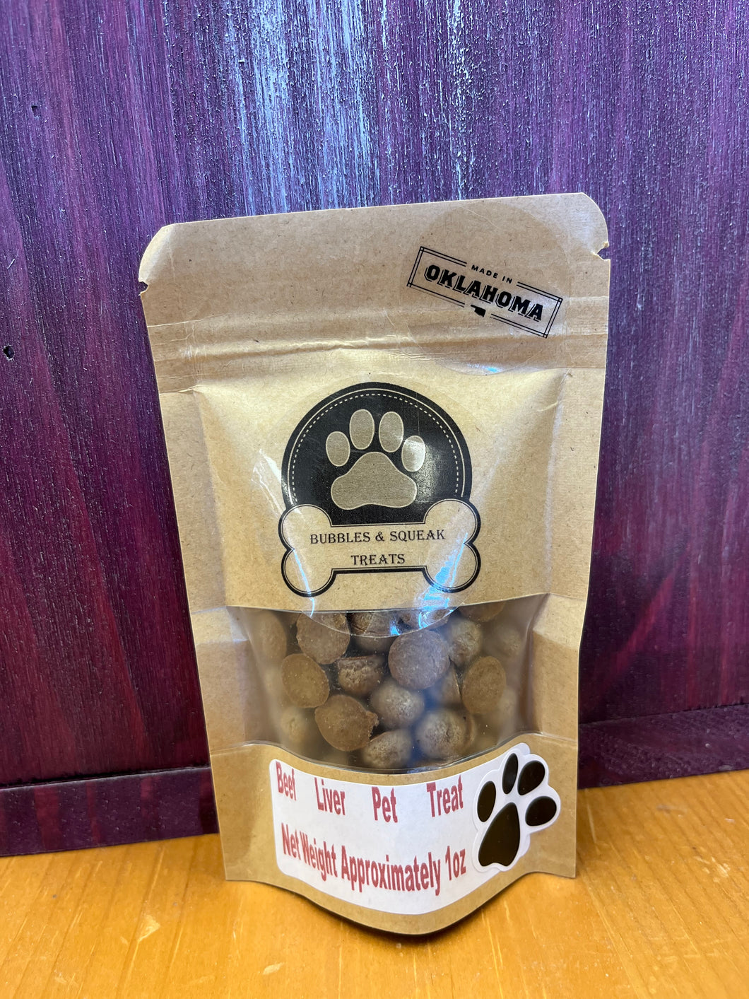 Beef Liver Training Pet Treats - VNDR Bubbles & Squeak