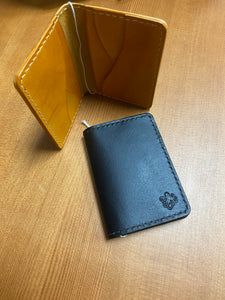 Leather Bifold Wallet - VNDR Wild Papaya/Windflower Artworks