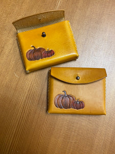 Leather Coin Pouch - VNDR Wild Papaya
