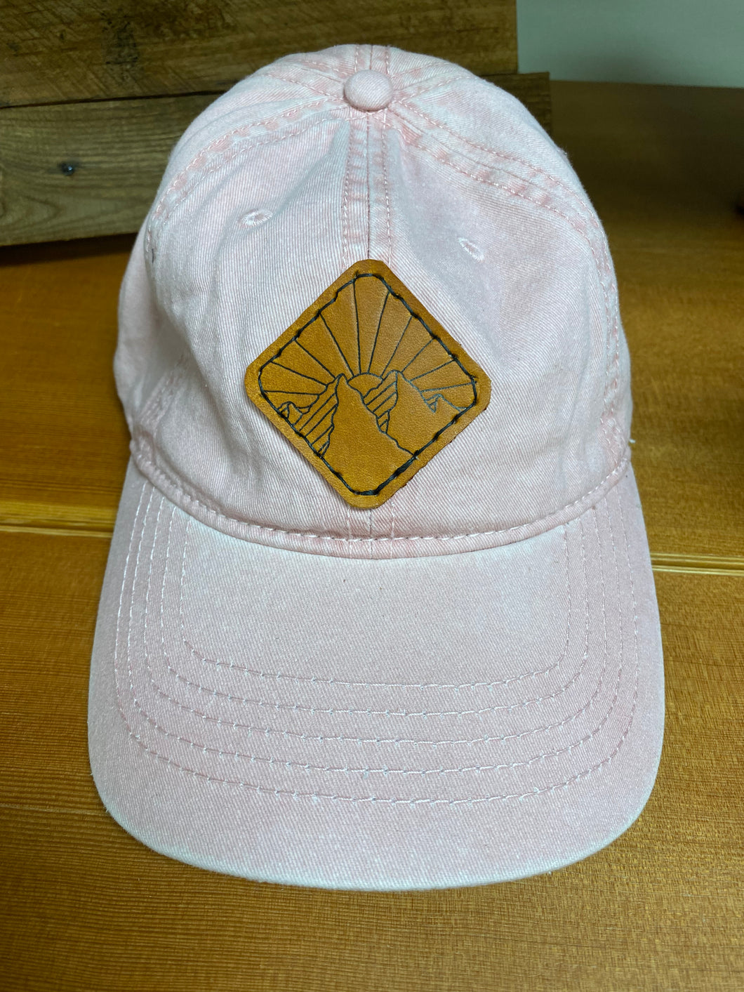 Hat with Leather Patch - VNDR Wild Papaya