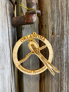 Ornament - Scissortail - Wood Laser Cut