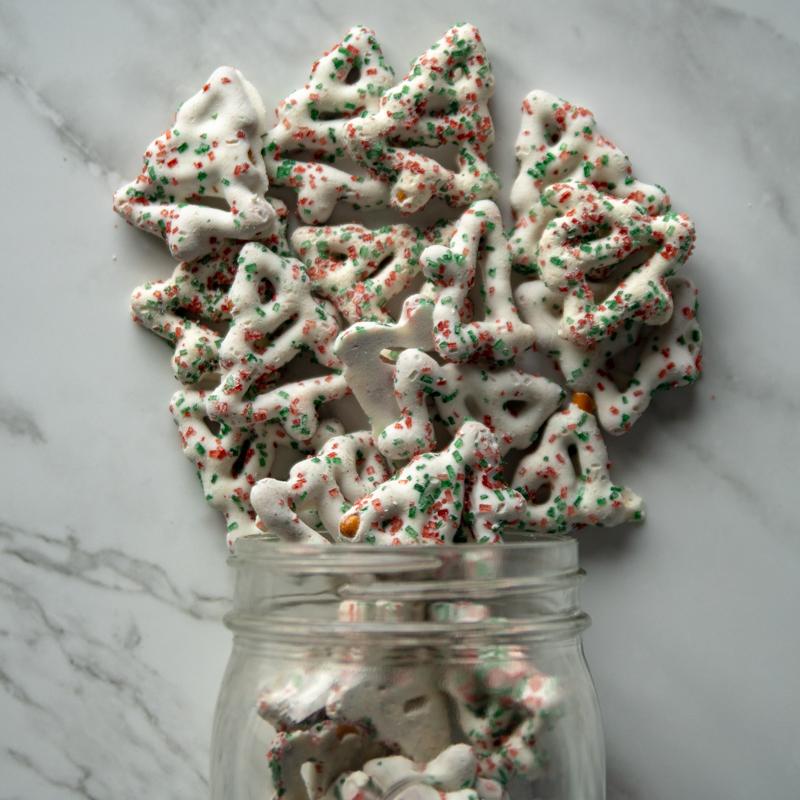 christmas tree pretzels