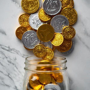 Chocolate Coins (gold & silver)