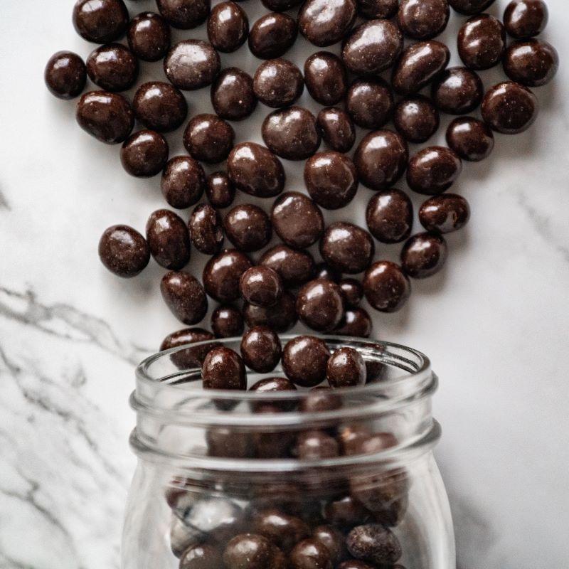 dark chocolate coffee beans
