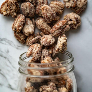 praline frosted pecans